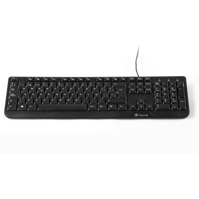 NGS FunkyV3, QWERTY, ES clavier Maison USB Espagnole Noir
