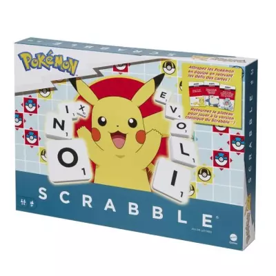 Scrabble Pokémon: Jeu de société familial avec 2 modes de jeu - HXT27 Scrabble Pokémon: Jeu de société familial avec 2 modes de jeu - HXT27