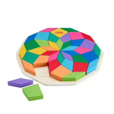 Fisher-Price – Puzzle Mandala en Bois