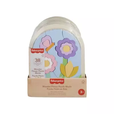 Fisher-Price – Puzzle Fleurs en Bois
