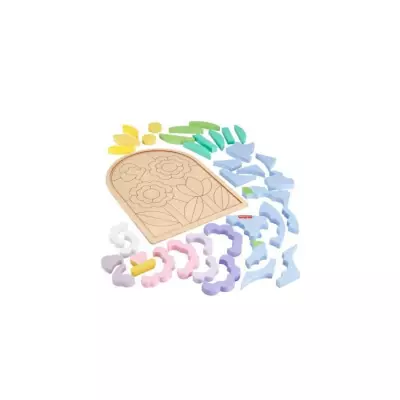 Fisher-Price – Puzzle Fleurs en Bois