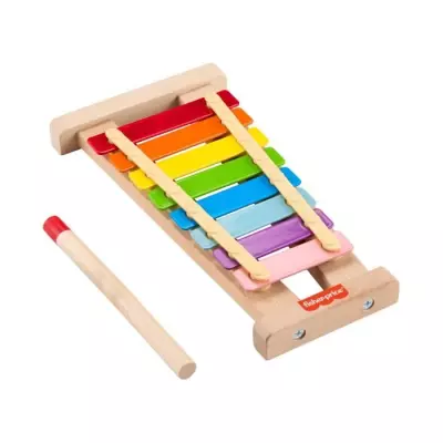 Xylophone en bois Fisher-Price avec 2 pièces - Jouet musical 