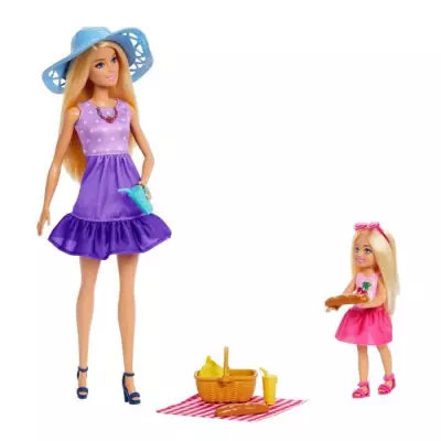 Barbie Pique-Nique Coffret 2 Poupées - Jeu pour Enfants de 3 ans+ Barbie Pique-Nique Coffret 2 Poupées - Jeu pour Enfants de 3 ans+