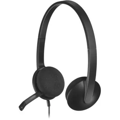Casque - Filaire - Logitech - H340 - USB - Anti-parasite - Noir Casque - Filaire - Logitech - H340 - USB - Anti-parasite - Noir