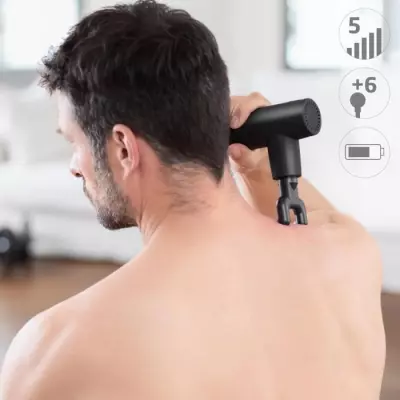 Pistolet de massage MEDISANA - Percussion 5 niveaux - Noir Pistolet de massage MEDISANA - Percussion 5 niveaux - Noir