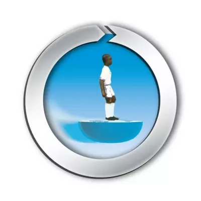 Jeu de société MEGABLEU Subbuteo Olympique de Marseille - Dimensions du colis: 41x30x7 cm