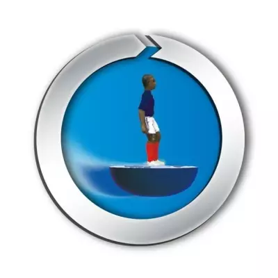 MEGABLEU Jeu Officiel Subbuteo Équipe de France FFF - Dimensions Pratiques
