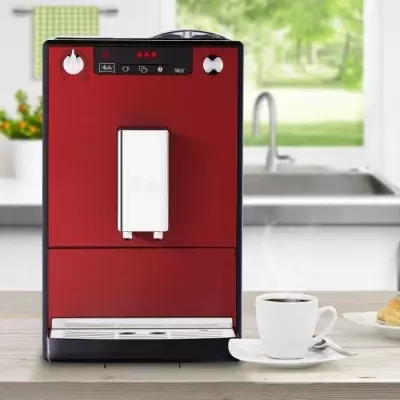Machine à Café broyeur à Grain MELITTA Solo - Rouge Chili - Compact et Performant Machine à Café broyeur à Grain MELITTA Solo - Rouge Chili - Compact et Performant