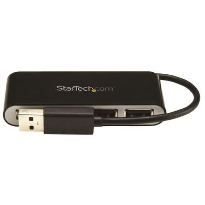 StarTech.com Hub USB 2.0 portable à 4 ports avec câble intégré