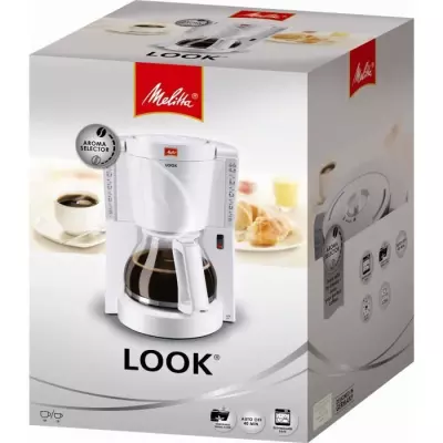 Cafetière MELITTA LOOK IV 1011-01 - 15 tasses - Filtre - Blanc Cafetière MELITTA LOOK IV 1011-01 - 15 tasses - Filtre - Blanc
