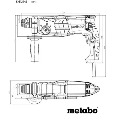 Perforateur combiné METABO KHE 2645 - Compact et performant Perforateur combiné METABO KHE 2645 - Compact et performant