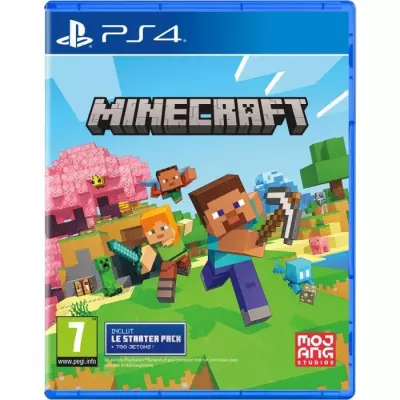 Découvrez le jeu Minecraft Starter Édition Refresh PS4 - Dimensions compactes