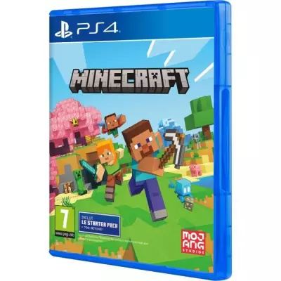 Découvrez le jeu Minecraft Starter Édition Refresh PS4 - Dimensions compactes