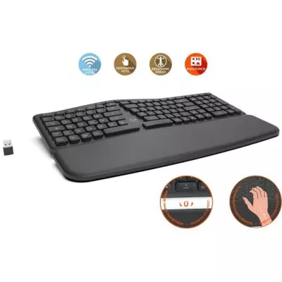 Clavier sans fil ergonomique MOBILITY LAB ML313153 - Touches concaves - Windows - CLAVIER D'ORDINATEUR