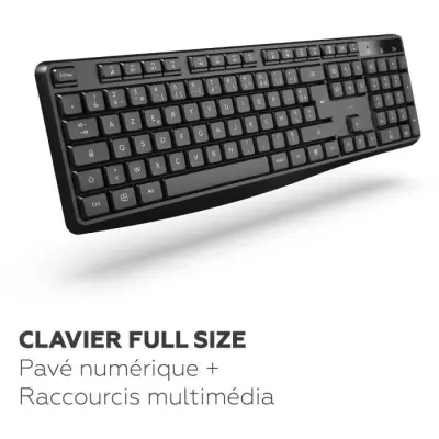 Clavier sans fil MOBILITY LAB Deluxe AZERTY Noir - Compact et pratique