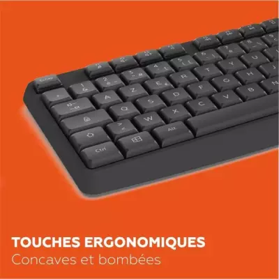 Clavier sans fil MOBILITY LAB Deluxe AZERTY Noir - Compact et pratique
