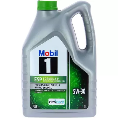 Bidon d'huile moteur MOBIL1 5W30 ESP Formula P - 5 L - 4 saisons