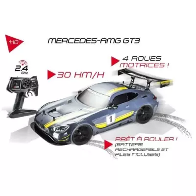 Voiture RC Mercedes AMG GT3 - Echelle 1:10 - Pour les 8 ans et +