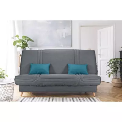 Canapé clic-clac 3 places anthracite Made in France