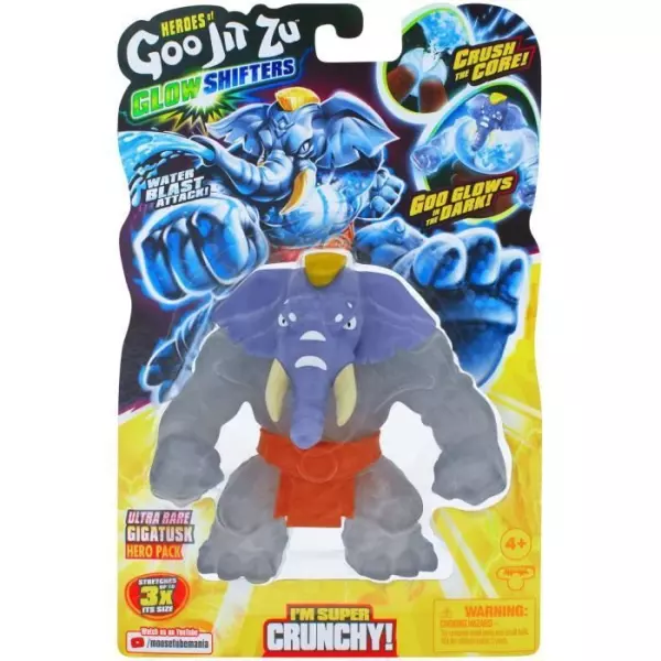 Figurines 11cm Glow Shifters - MOOSE TOYS - GOO JIT ZU Saison 5 - Pour Enfant de 4 ans et plus - Garantie 2 ans - Modele aléato