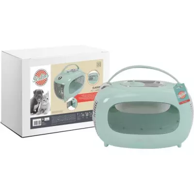 Caisse de transport M PETS SIXTIES Classic - Bleu - 5 kg max