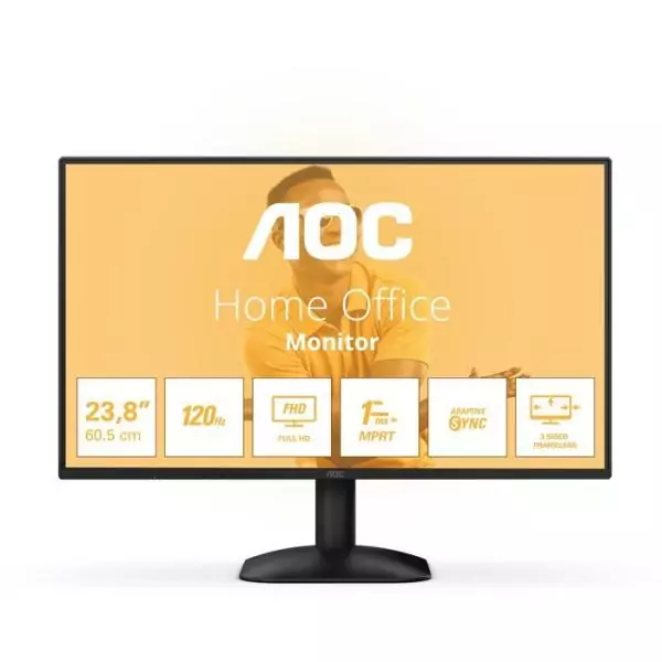 Ecran PC Bureautique - AOC - 23,8'' - FHD - 120Hz - Dalle IPS - 1ms - 24B31H