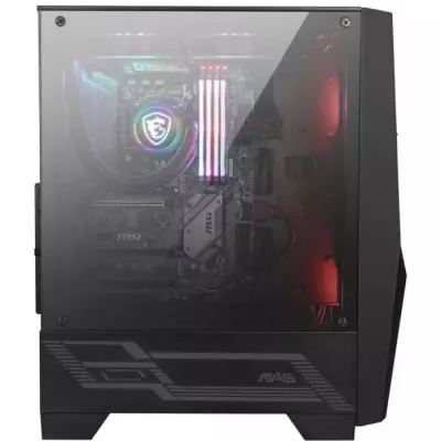 Étui PC MSI MAG Forge 100M - Noir - Verre trempé - ATX