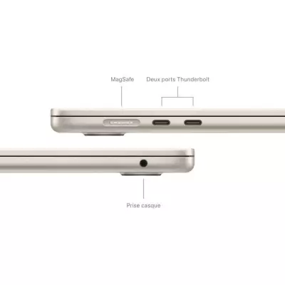 Apple MacBook Air M3 (2024) - 16Go RAM, 512Go Stockage - Lumiere Stellaire