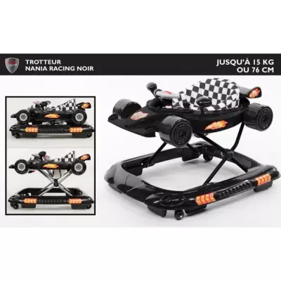 YOUPALA NANIA Trotteur RACING - Réglable en hauteur - Tablette d'éveil