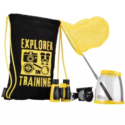 Kit découverte nature National Geographic - Jumelles, loupe, gobelet, boussole