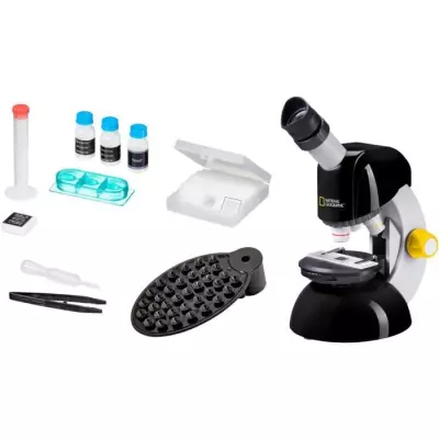 Kit télescope + microscope enfant - National Geographic | Dimensions: 15x38x27 cm