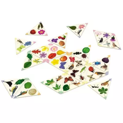 Jeux d'apprentissage - Tridomino Du Jardin: Amusez-vous en apprenant!