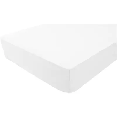 Lot de 2 Draps housse DOMIVA en Jersey 60x120 cm Blanc/perle