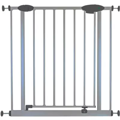 Barrière de sécurité enfant SOFIA - 73 à 81 cm - Gris Alu - NORDLINGER PRO