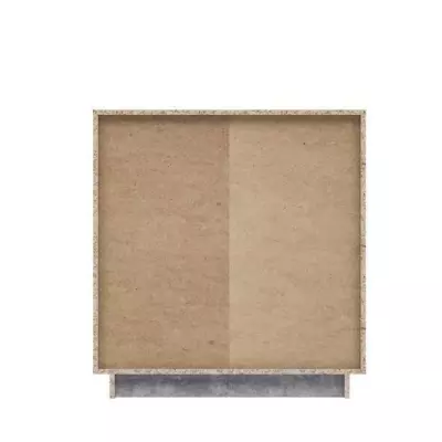 Buffet compact PILVI - Blanc et béton clair - FSC® 100% - L 82,9 x P 34,2 x H 88,1 cm