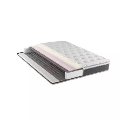 Matelas NUVOLA 140x190 cm - Ressorts - Surmatelas intégré