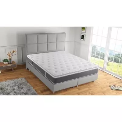 Matelas NUVOLA 140x190 cm - Ressorts - Surmatelas intégré