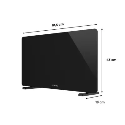 Radiateur Convecteur Électrique Mobile OCEANIC - 2000 W - Noir