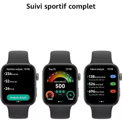 Montre connectée - Huawei - Watch Fit 3 - Ecran AMOLED de 1,82 - Noir