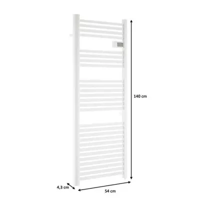 Radiateur sèche-serviettes OCEANIC 700W - Blanc mat - NF