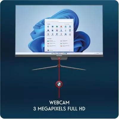 Ordinateur tout-en-un - THOMSON - AIO A27I51216BK512C - 27'' - FHD - Intel Core i5 12th - RAM 16Go - SSD512Go - Noir Ordinateur tout-en-un - THOMSON - AIO A27I51216BK512C - 27'' - FHD - Intel Core i5 12th - RAM 16Go - SSD512Go - Noir