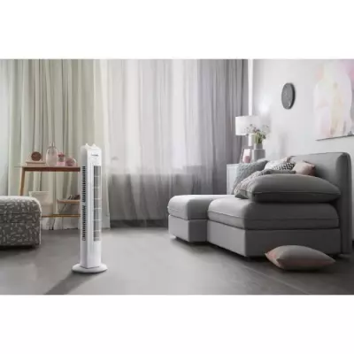 Ventilateur colonne OCEANIC - Puissant et Compact - Blanc
