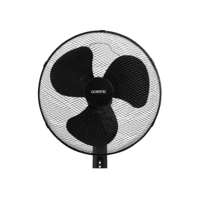 Ventilateur de pied OCEANIC - Puissant et polyvalent - Noir