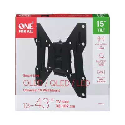 Support TV Smart 33-109 cm: Inclinable 15° - Garantie 10 ans