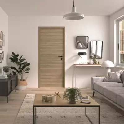 Porte Optimum Barbade 204x83x4 cm - Serrure magnétique
