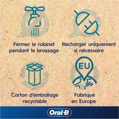 Brosse à dents électrique ORAL-B Pro 3 - 3 brossettes incluses