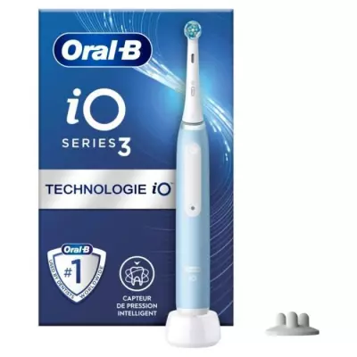 Oral-B iO 3S Brosse à Dents Électrique Bleue - Performance ultime