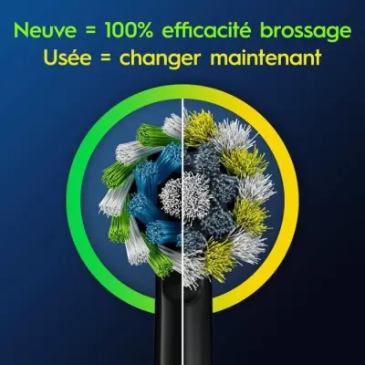 Brossettes ORAL-B Cross Action - Pack de 4