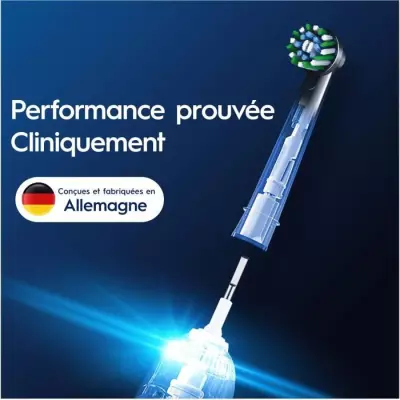 Brossettes ORAL-B Cross Action - Pack de 4