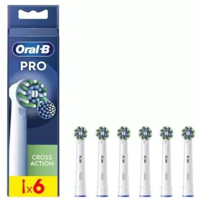 Brossettes ORAL-B Cross Action - Pack de 6